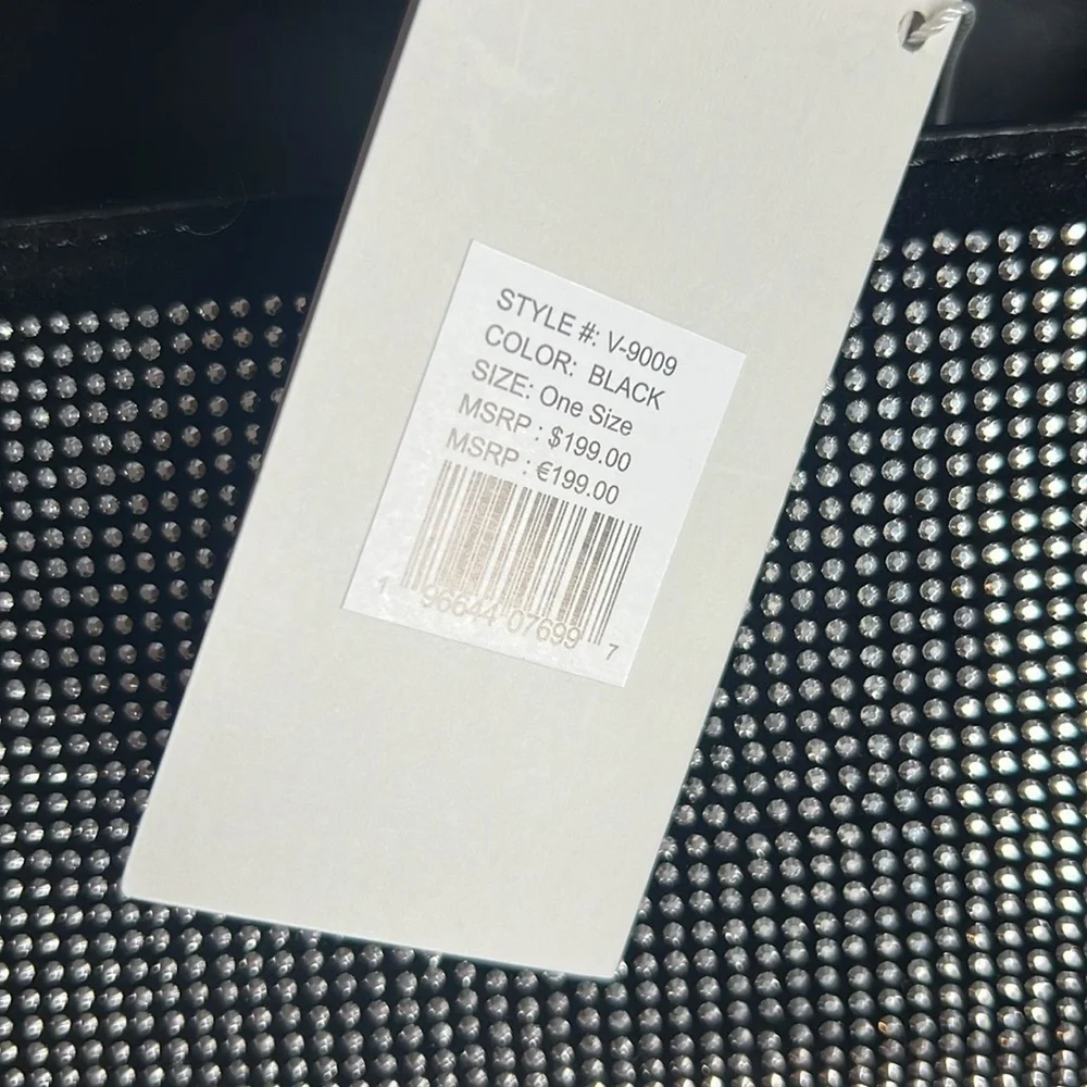 NWT VALENTINO ORLANDI V-9009 SILVER STUDDED CROSSBODY - Picture 6 of 6